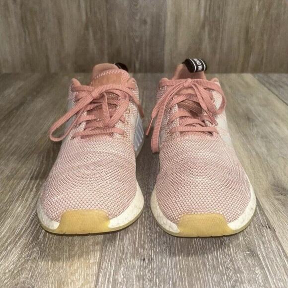 Adidas NMD R2 Ash Pink Women’s US Size 6.5 Boost Mid Athletic Sneaker Shoes - Picture 3 of 11